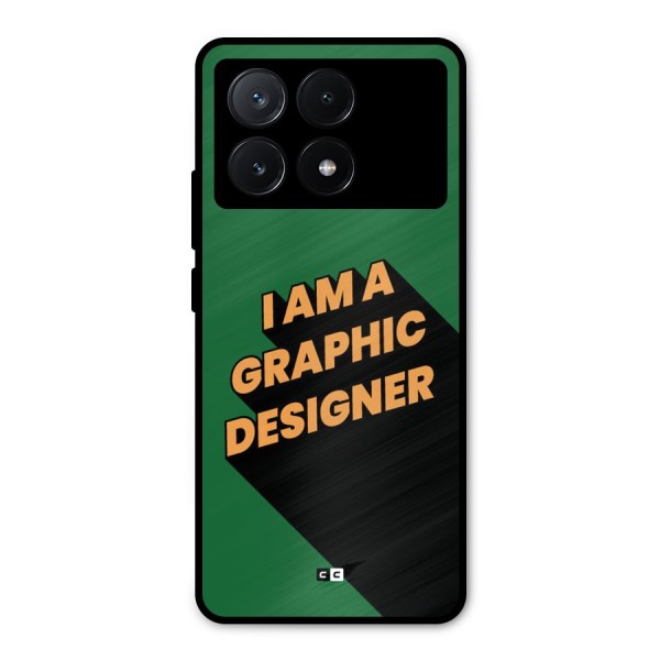 The Graphic Designer Metal Back Case for Poco X6 Pro