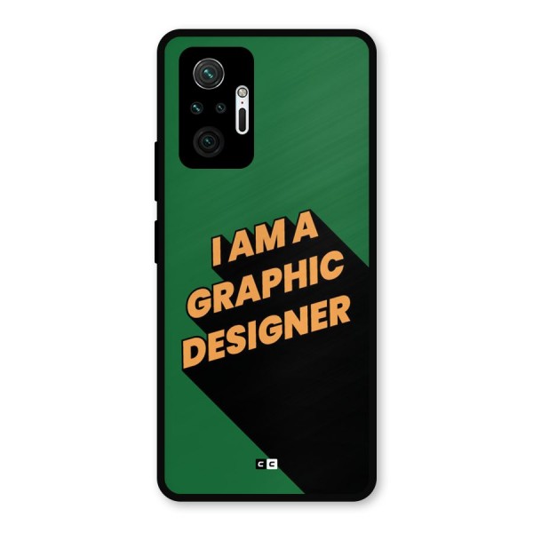 The Graphic Designer Metal Back Case for Redmi Note 10 Pro Max