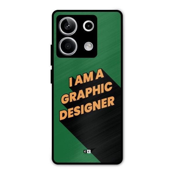 The Graphic Designer Metal Back Case for Redmi Note 13 5G