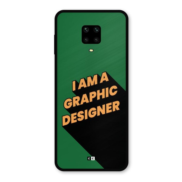 The Graphic Designer Metal Back Case for Redmi Note 9 Pro Max
