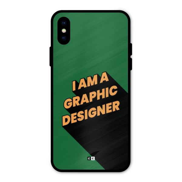 The Graphic Designer Metal Back Case for iPhone XS