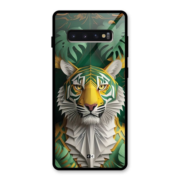 The Nature Tiger Glass Back Case for Galaxy S10 Plus