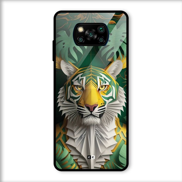 The Nature Tiger Glass Back Case for Poco X3