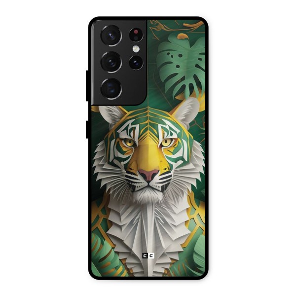 The Nature Tiger Metal Back Case for Galaxy S21 Ultra 5G