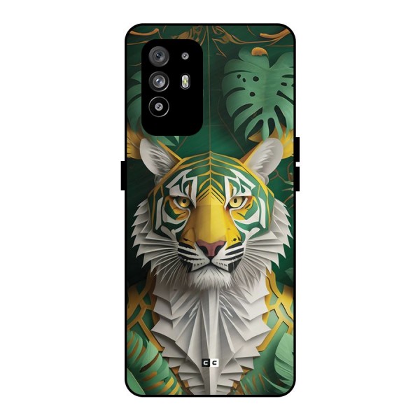 The Nature Tiger Metal Back Case for Oppo F19 Pro Plus 5G