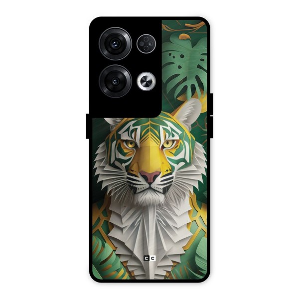 The Nature Tiger Metal Back Case for Oppo Reno8 Pro 5G