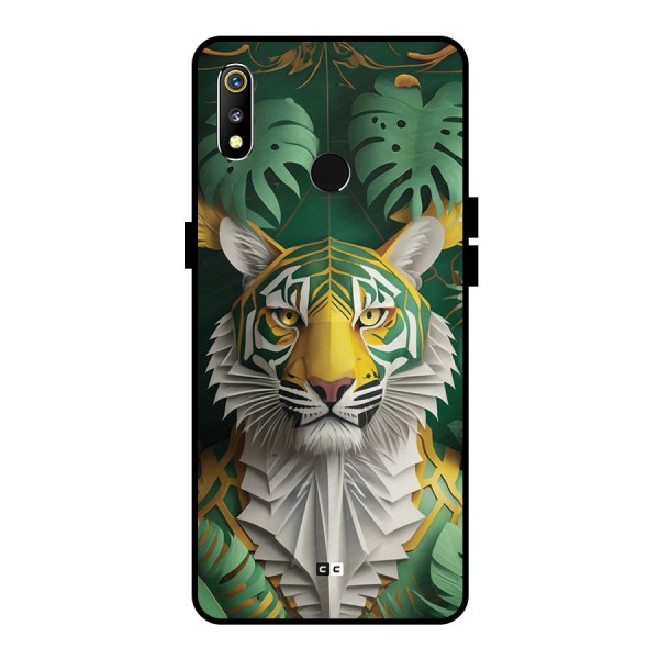 The Nature Tiger Metal Back Case for Realme 3i