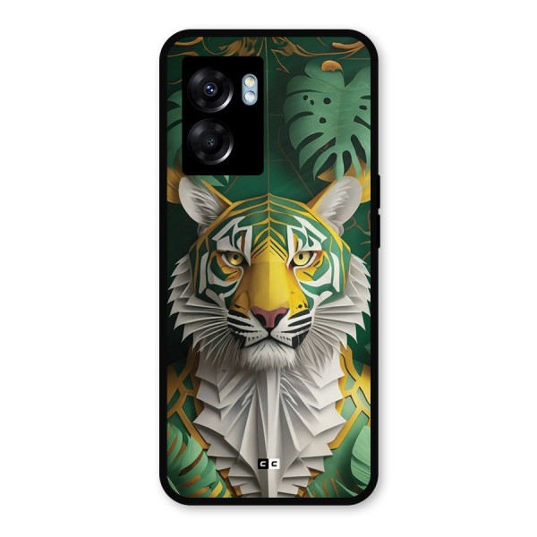 The Nature Tiger Metal Back Case for Realme Narzo 50 5G
