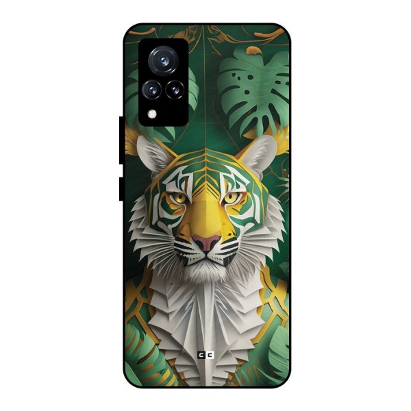 The Nature Tiger Metal Back Case for Vivo V21 5G