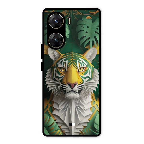 The Nature Tiger Metal Back Case for Vivo V29e