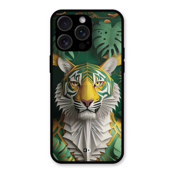 The Nature Tiger Metal Back Case for iPhone 15 Pro Max