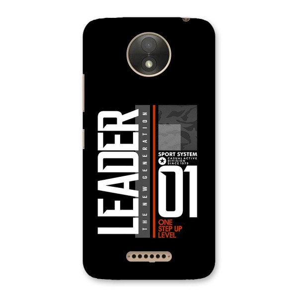 The New Leader Back Case for Moto C Plus
