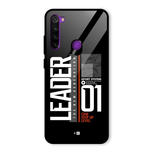 The New Leader Glass Back Case for Redmi Note 8