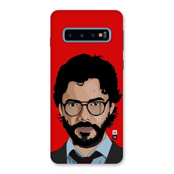 The Professor Illustration Art Back Case for Galaxy S10