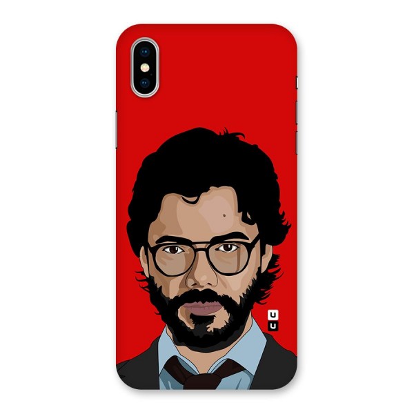 The Professor Illustration Art Back Case for iPhone X