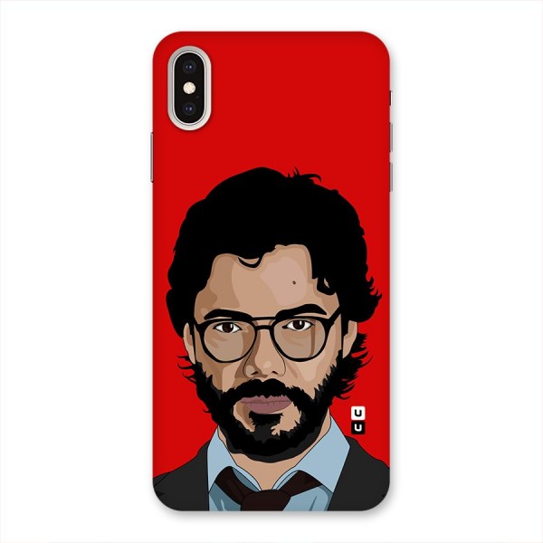 The Professor Illustration Art Back Case for iPhone XS Max