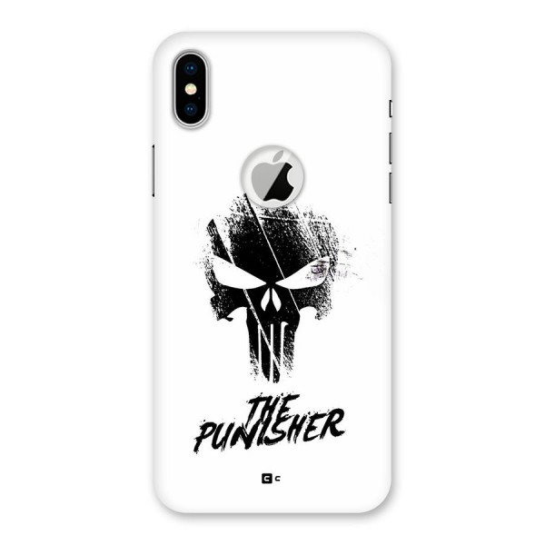 The Punisher Back Case for iPhone X Logo Cut