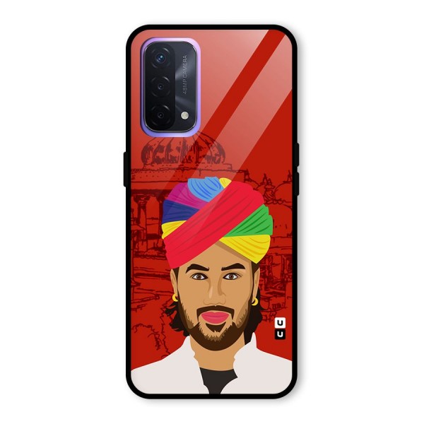 The Rajasthani Chokro Glass Back Case for Oppo A74 5G