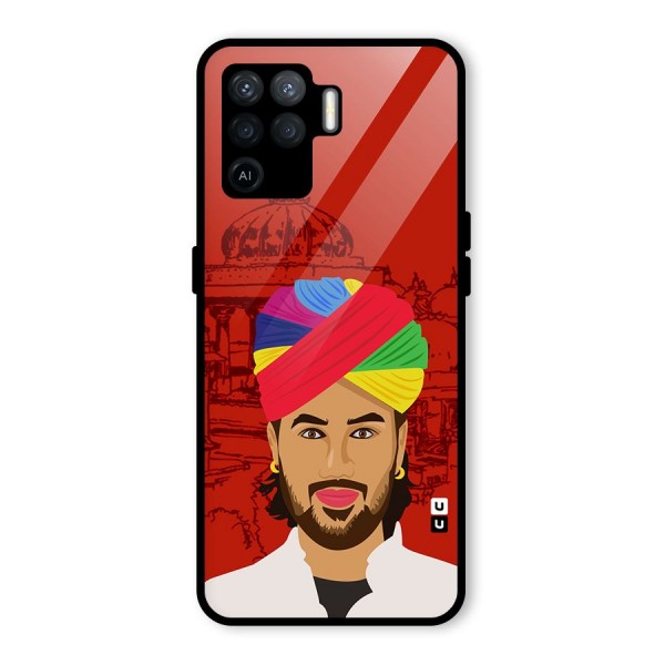 The Rajasthani Chokro Glass Back Case for Oppo F19 Pro