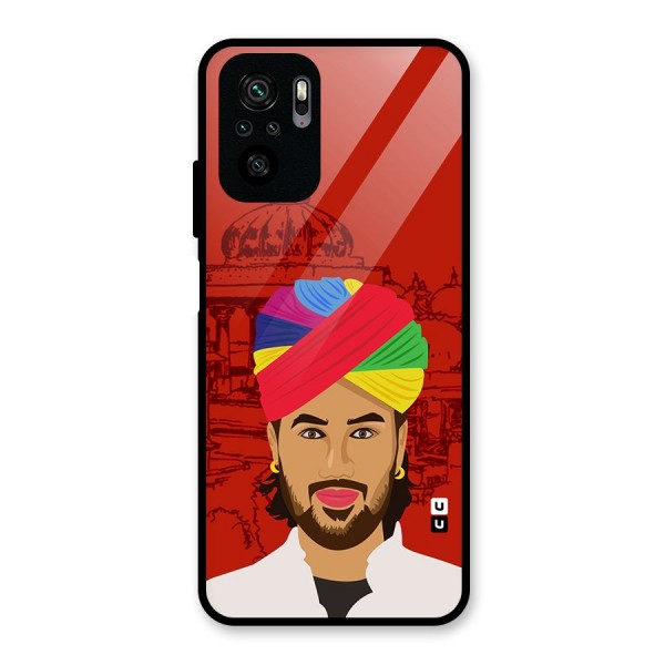 The Rajasthani Chokro Glass Back Case for Redmi Note 10S