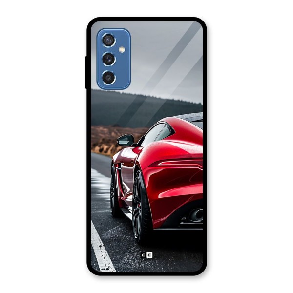 The Royal Car Glass Back Case for Galaxy M52 5G