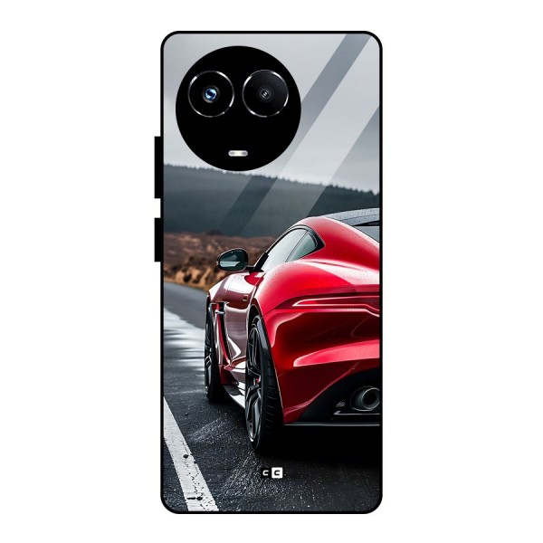 The Royal Car Glass Back Case for Realme 11X