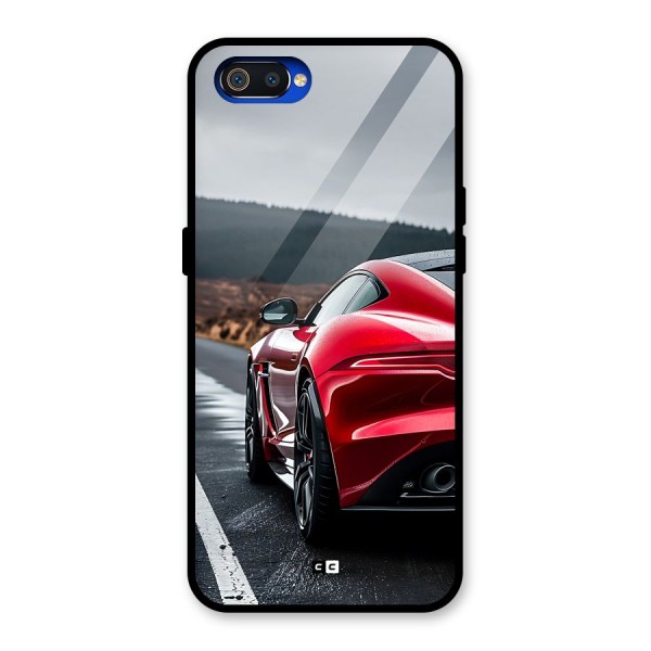 The Royal Car Glass Back Case for Realme C2