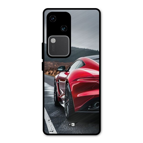 The Royal Car Metal Back Case for Vivo V30 Pro