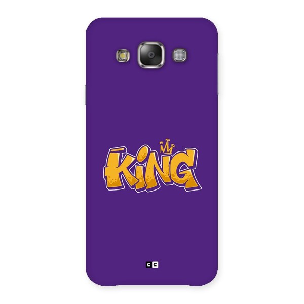 The Royal King Back Case for Galaxy E7