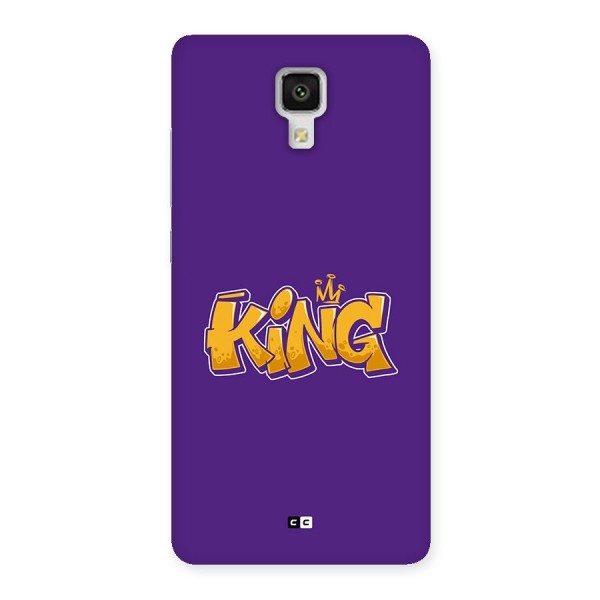 The Royal King Back Case for Mi4