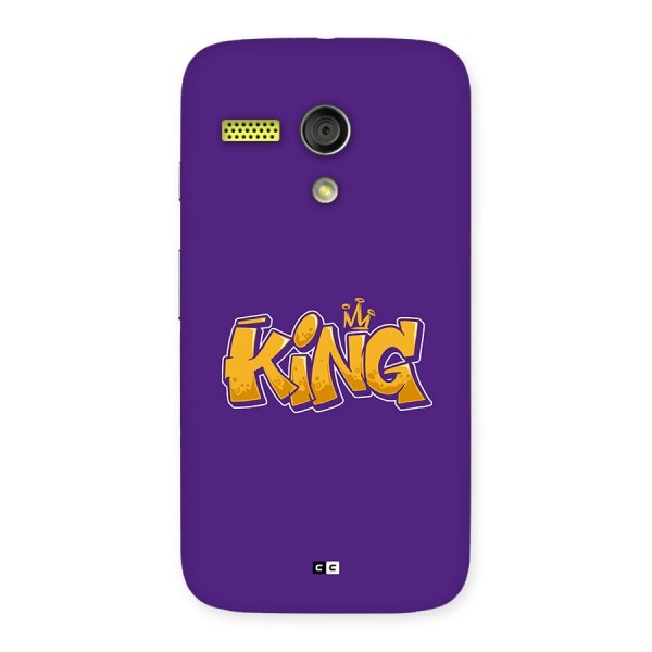 The Royal King Back Case for Moto G