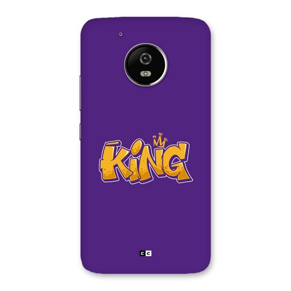 The Royal King Back Case for Moto G5