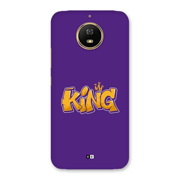 The Royal King Back Case for Moto G5s