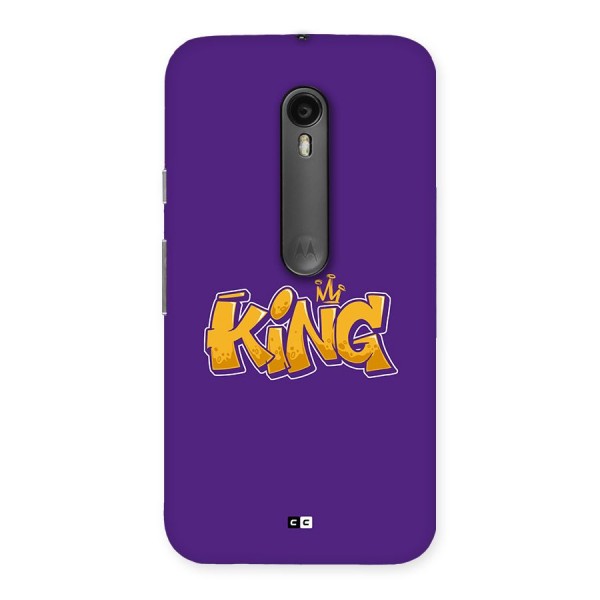 The Royal King Back Case for Moto G Turbo