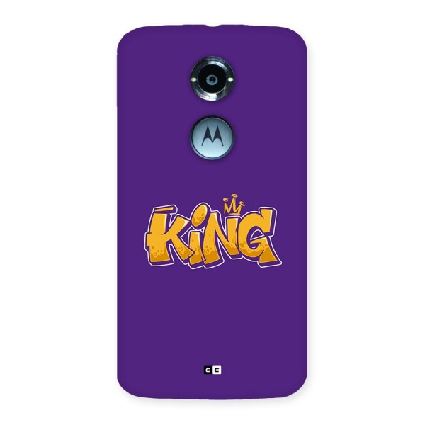 The Royal King Back Case for Moto X2