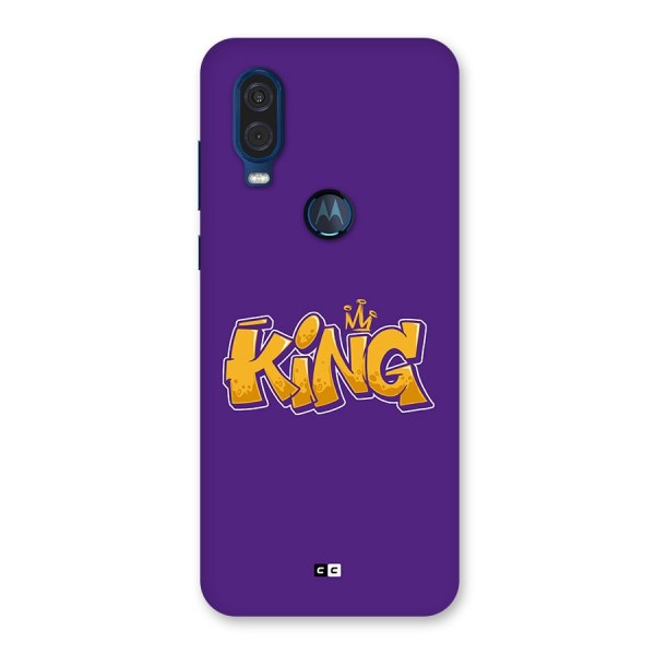 The Royal King Back Case for Motorola One Vision