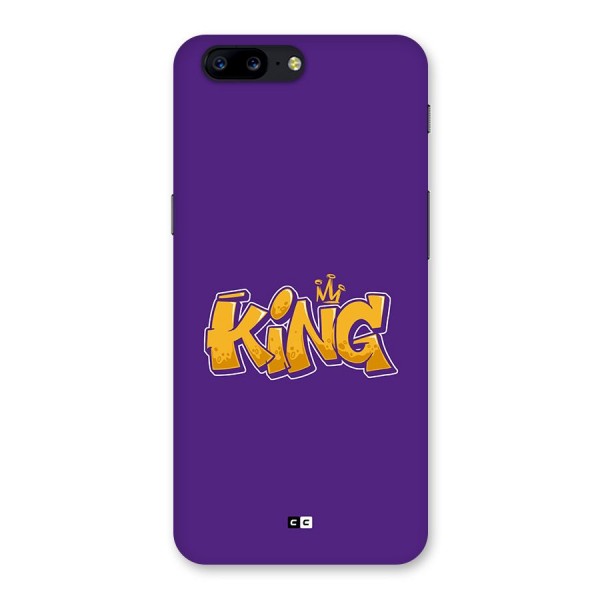The Royal King Back Case for OnePlus 5