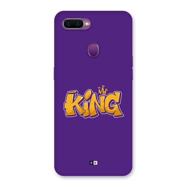 The Royal King Back Case for Oppo F9