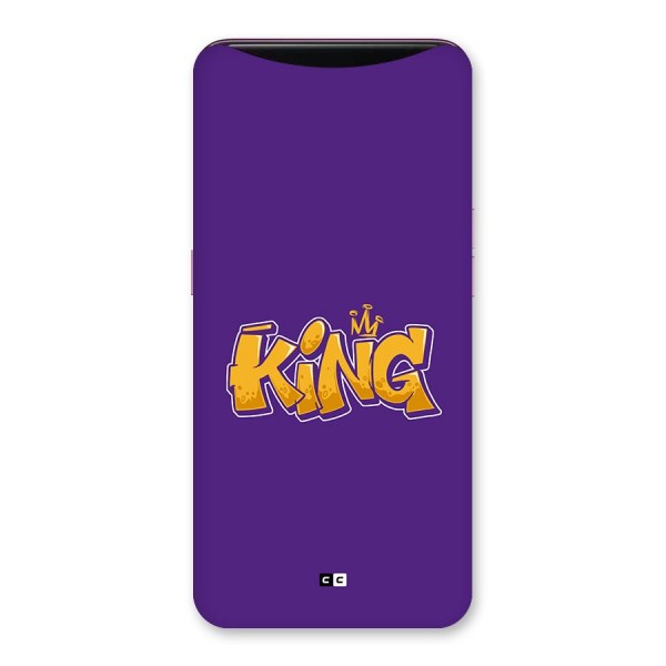 The Royal King Back Case for Oppo Find X