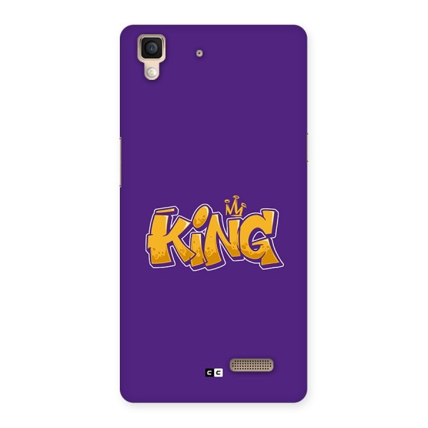 The Royal King Back Case for Oppo R7