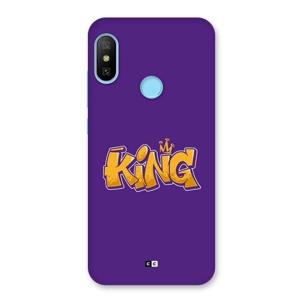 The Royal King Back Case for Redmi 6 Pro