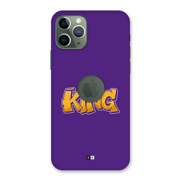 The Royal King Back Case for iPhone 11 Pro Logo Cut