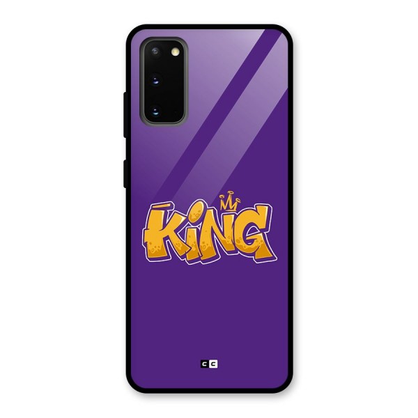 The Royal King Glass Back Case for Galaxy S20