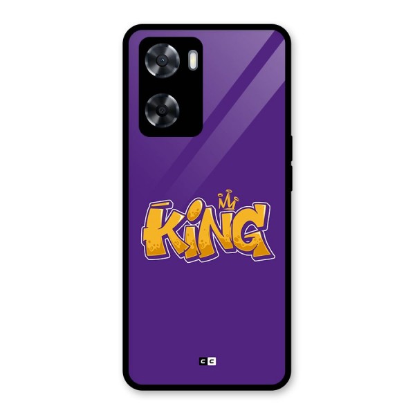 The Royal King Glass Back Case for Oppo A57 2022