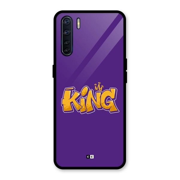 The Royal King Glass Back Case for Oppo F15