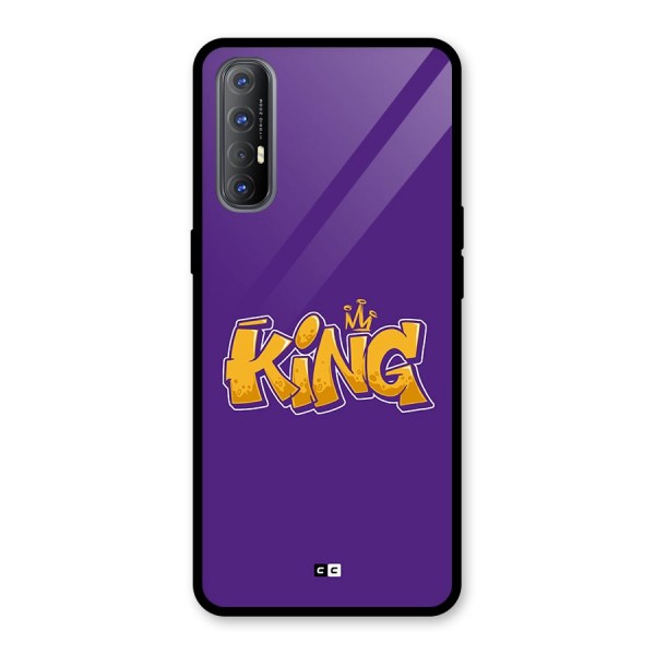 The Royal King Glass Back Case for Oppo Reno3 Pro