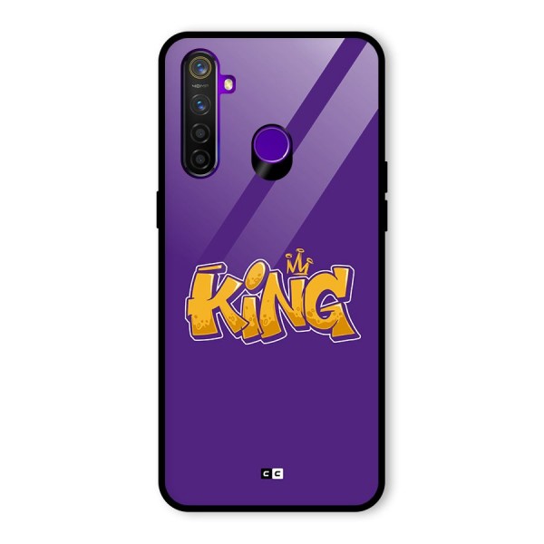 The Royal King Glass Back Case for Realme 5 Pro