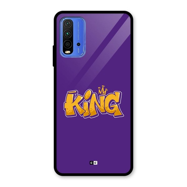 The Royal King Glass Back Case for Redmi 9 Power