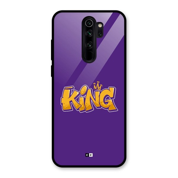 The Royal King Glass Back Case for Redmi Note 8 Pro