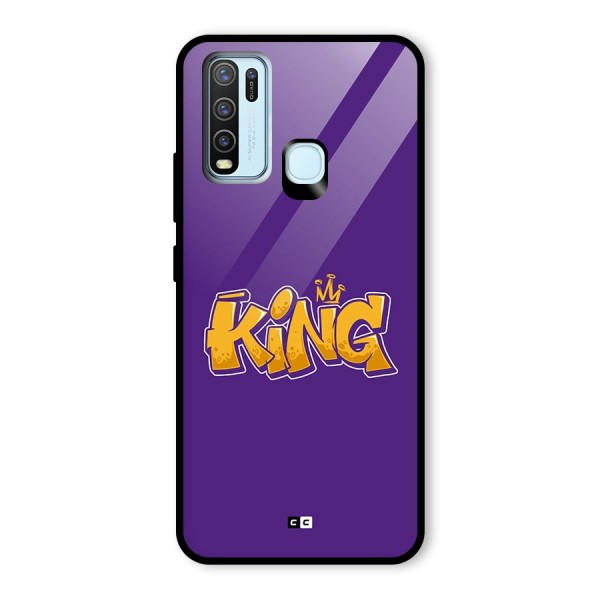 The Royal King Glass Back Case for Vivo Y30